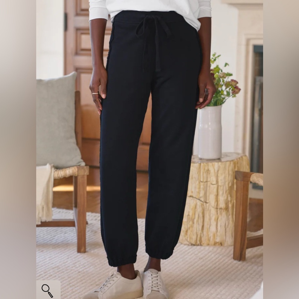 $258 Frank and Eileen triple fleece Sophie joggers M color royal British blue